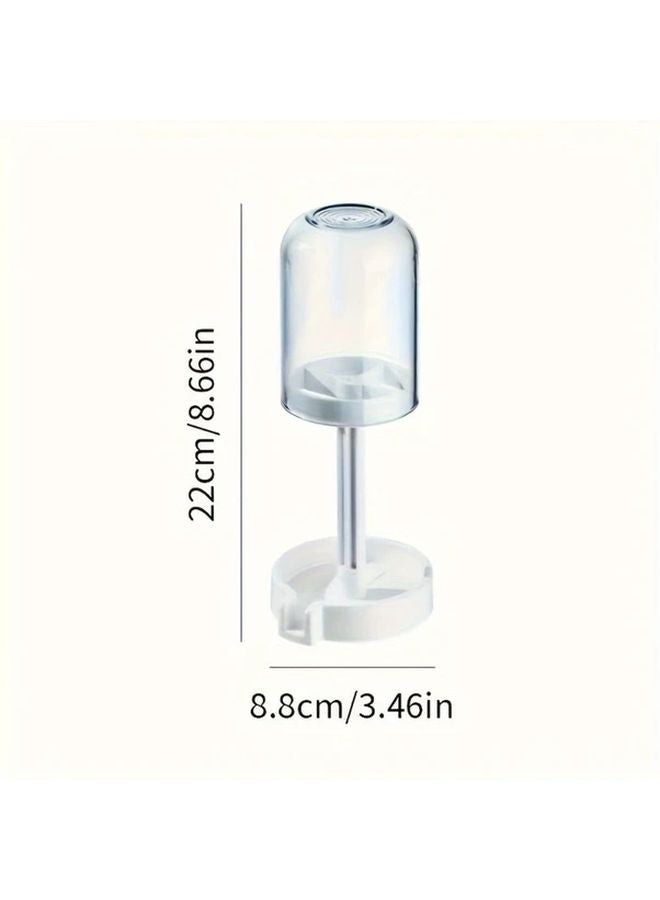 Blue Plastic Toothbrush And Toothpaste Holder Set With Dust Cover And Drainage Function - Image 3